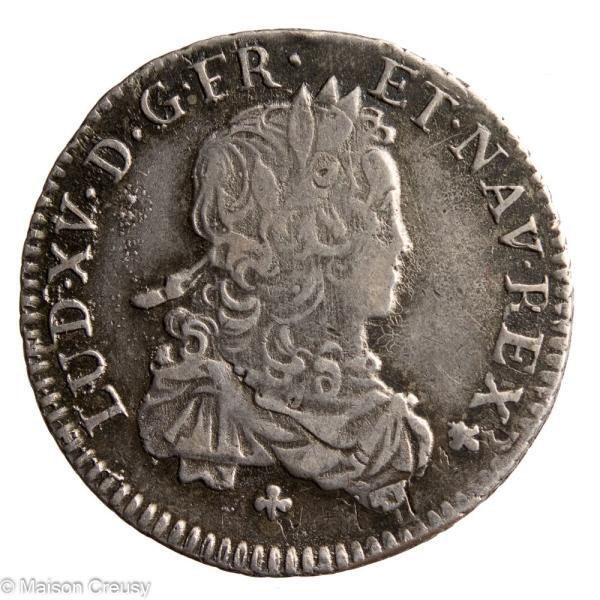 Louis XV 1/6 ecu 1721 K