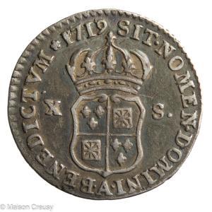 Louis XV 1/12ème d’écu 1719 Paris