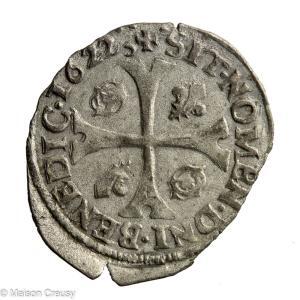 Louis XIII douzain Huguenot 1622 Montpellier