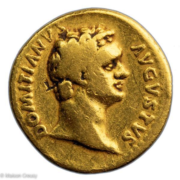 Domitien aureus revers GERMANICUS