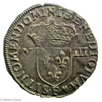 Louis XIII huitième d'écu 1642 Angers