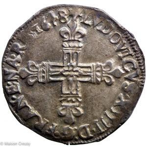 Louis XIV quart d’écu 1648 Bayonne