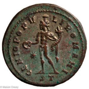 Diocletian AE follis Ticinum 295-299
