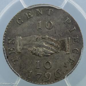 Etr-SierraLeone10cents1796-PCGSAU53-1