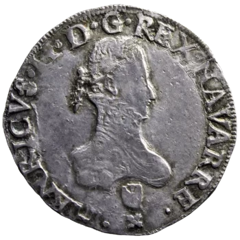 Navarre Henri III Franc 1581 Saint Palais