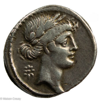 Pomponia denier Uranie muse de l'astronomie