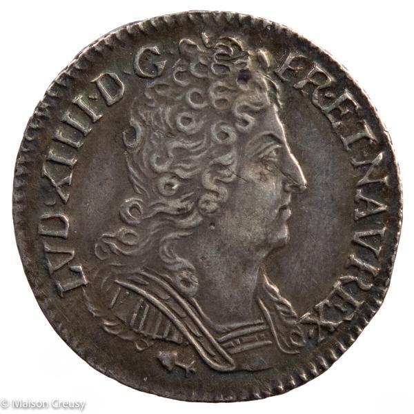Roy-LouisXIVDiziemeEcu3couronnes1711Besacon-1