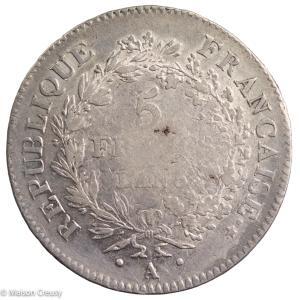 Union et Force 5 francs an 5 Paris