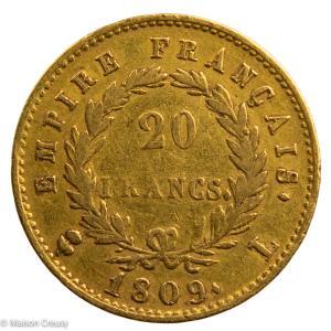 Napoléon I 20 francs 1809 Bayonne