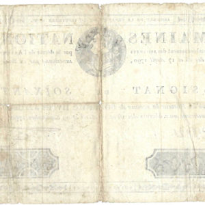 Assignat de 60 livres 29 septembre 1790 Signature Niel