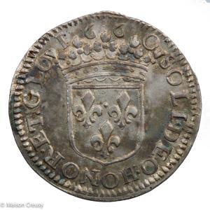 Orange Guillaume III de Nassau AR 1/12 ecu 1660