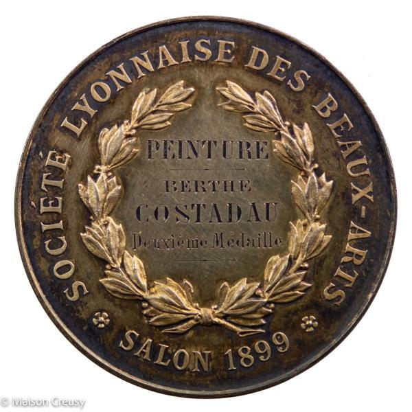 Medaille-ArgentLyonBeauxArtsPeintureCostadau-2