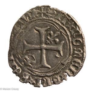 Louis XI petit blanc à la couronne Saint-Lô