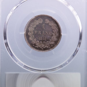 Louis Philippe AR franc 1848 A PCGS MS65