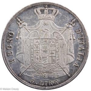 Napoleon I 5 lire 1814 Milan