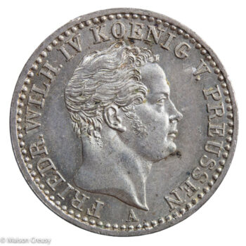 Allemagne Prusse 1/6 Thaler 1849 A