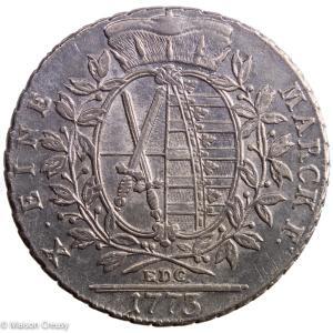 Allemagne Saxe Albertine Thaler 1773 EDC