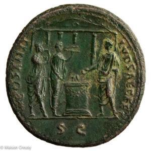 Domitien As frappé pour les jeux séculaires à Rome en 88