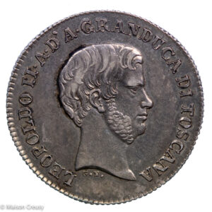 Italie Toscane Florin d’argent 1856