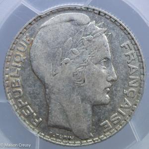 10 francs 1937 PCGS AU53