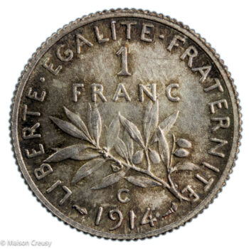 Third republic 1 franc 1914 C