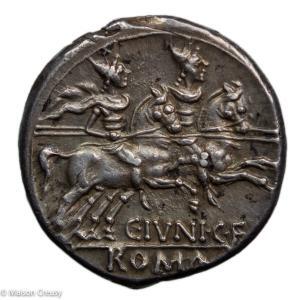 Junia denier frappé en 149 av JC