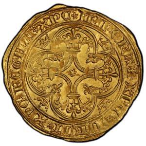 Charles VI écu d’or frappé à Angers PCGS MS63