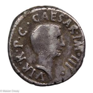Lepide et Octave denier frappé en 43 av JC
