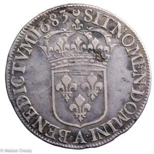 Louis XIV ecu à la cravate 1683 Paris