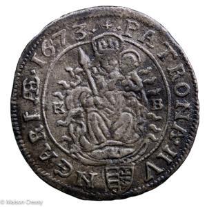 Hongrie Leopold I 6 krajczar 1673 Kremnitz