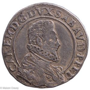 Casa Savoia Carlo Emanuele I AR Ducatone IV tipo 1591 Torino