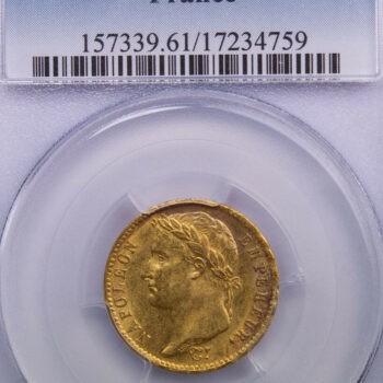 Napoléon I 20 francs 1812 Paris PCGS MS61