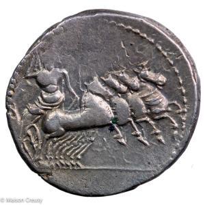 Gargilius, Ogulnius et Vergilius Denier frappé en -86