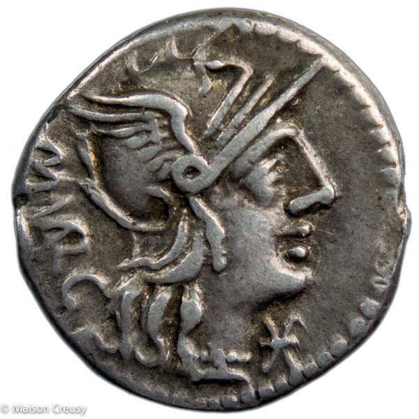 M. Vargunteius AR denarius 130 BC