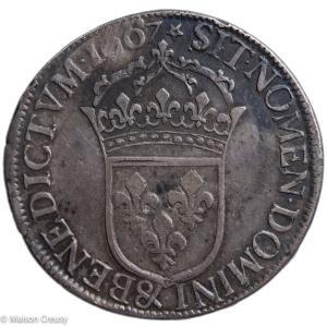 Louis XIV écu juvenile 1667 Aix