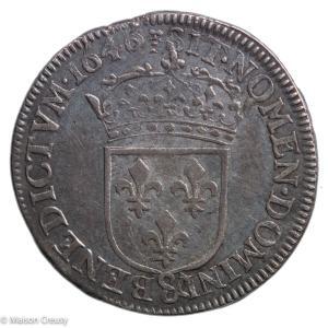 Louis XIV quart d’écu 1646 Aix