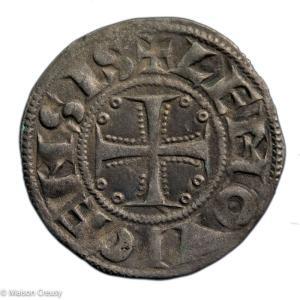 LIMOUSIN  SAINT-MARTIAL’S ABBEY OF LIMOGES AR denier