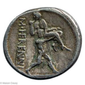 Herennia denier 108-107 av JC