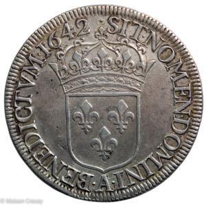 Louis XIII 60 sols premier poinçon 1642 Paris