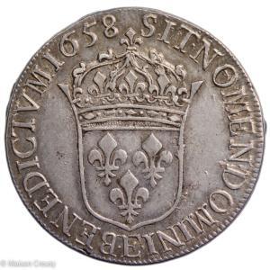 Louis XIV demi ecu 1658 Tours