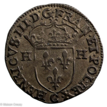 Henri III Douzain premier type 1588 Saint-Lô