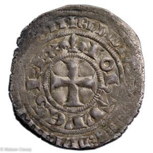 Jean II blanc au châtelet fleurdelisé première émission