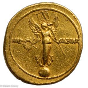 Octave aureus frappé vers 30-29 avant JC