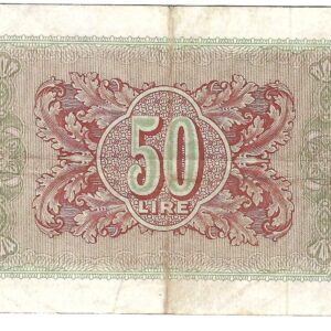 Military Authority of Tripolitania Libya 50 Lire ND (1943)