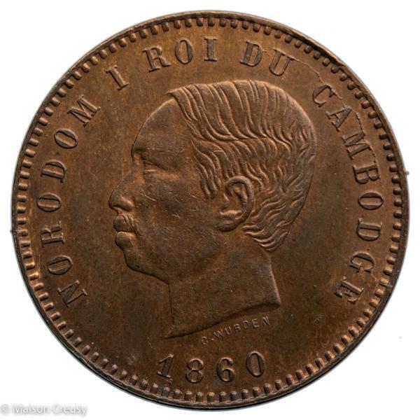 Etr-Cambodge10centimes1860-1
