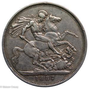Grande Bretagne Victoria Crown 1887