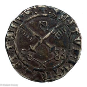 Papal States Eugenes IV AR gros Avignon mint