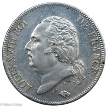 Mod-LouisXVIII5francs1824D-1