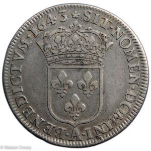 Louis XIII demi écu 1643 Paris