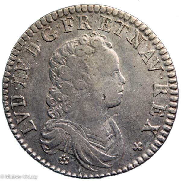 Roy-LouisXVDemiECuVertugadin1716Paris-1